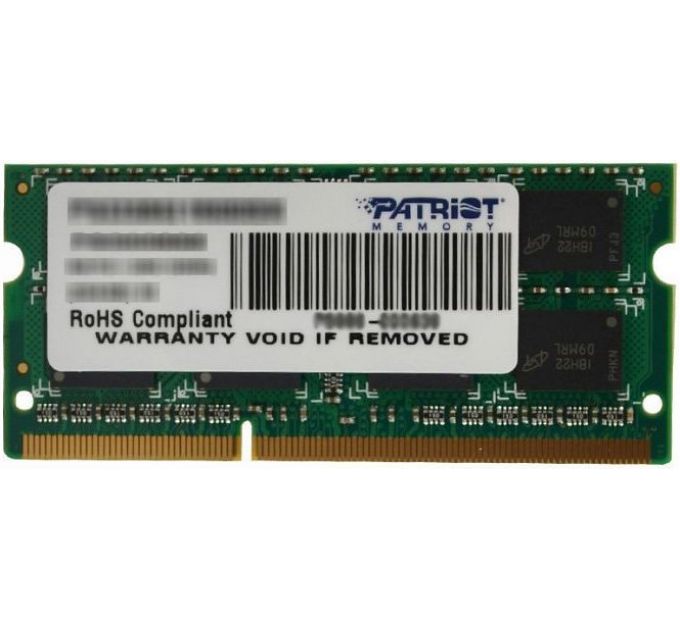 Модуль памяти SODIMM DDR3 4GB Patriot PSD34G16002S PC3-12800 1600MHz CL11 1.5V RTL