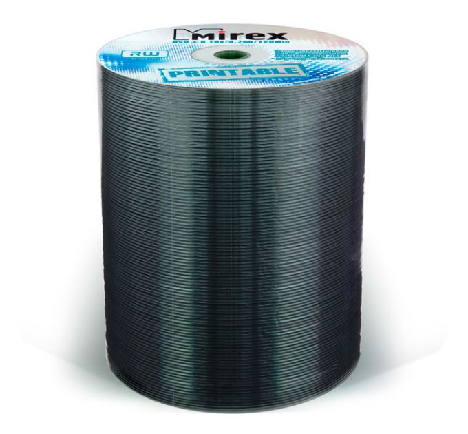 DVD-диск Mirex DVD+R 4.7 Gb Shrink 100 шт