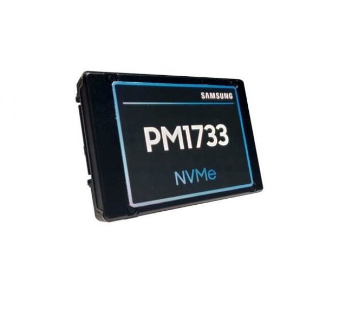Накопитель SSD 2.5'' Samsung MZWLR3T8HBLS-00007 PM1733 EVT2 3.84TB U.2 PCIe Gen4 NVMe 7000/3500MB/s IOPS 1500K/135K MTBF 2M 1DWPD