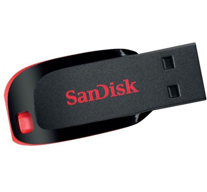 Флешка Sandisk CZ50 32Gb Cruzer Blade black / red