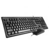 Клавиатура и мышь A4Tech KRS-8372 черные, USB, мышь-1000 dpi