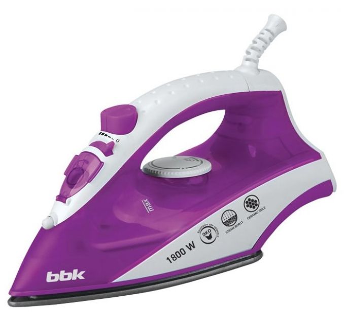 Утюг BBK ISE-1802 White/Purple
