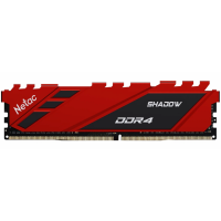 Модуль памяти DDR4 8GB Netac NTSDD4P36SP-08R Shadow PC4-28800 3600MHz CL18 радиатор red 1.35V