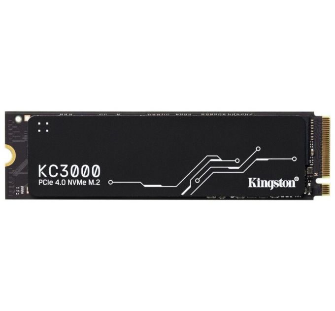 Накопитель SSD M.2 2280 Kingston SKC3000S/1024G KC3000 1TB PCI-E 4.0 x4 NVMe 3D TLC 7000/6000MB/s IOPS 900K/1000K MTBF 2M 800 TBW graphen heatsink