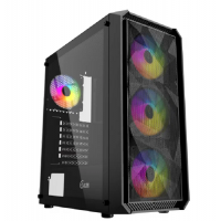 Корпус для компьютера Powercase ATX Mistral Edge 4x 120mm без БП, black