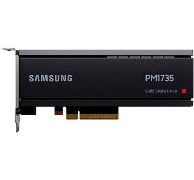 Накопитель SSD HH/HL PCIe Card Samsung MZPLJ6T4HALA-00007 PM1735 6.4TB PCIe Gen4 x8 TLC 8000/3800MB/s IOPS 1500K/250K MTBF 2M