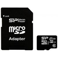 Карта памяти Silicon Power microSDHC 32GB + SD adapter