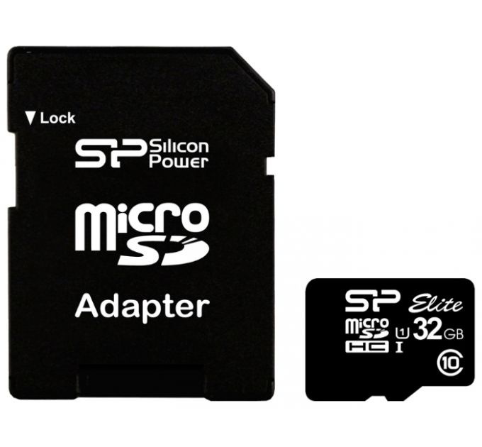 Карта памяти Silicon Power microSDHC 32GB + SD adapter