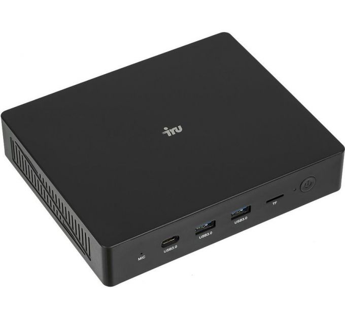 Мини-компьютер IRU 110PGL (1829653) Cel J4125 (2) 4Gb SSD128Gb UHDG 600 CR Free DOS GbitEth WiFi BT black