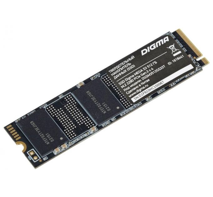 SSD-накопитель Digma 512Gb M.2 2280 DGSM3512GS33T