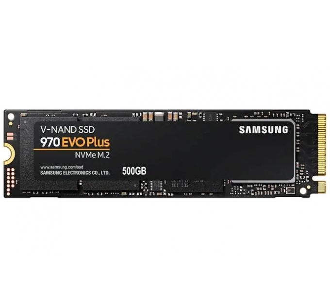 Накопитель SSD M.2 2280 Samsung MZ-V7S500BW 970 EVO Plus 500GB MLC PCIe Gen 3.0 x4 NVMe 3500/3200MB/s 480K/550K IOPS MTBF 1.5M