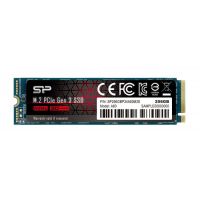 Накопитель SSD M.2 2280 Silicon Power SP256GBP34A80M28 P34A80 256GB PCI-E x4 NVMe 3200/3000MB/s 3D TLC NAND MTBF 2M