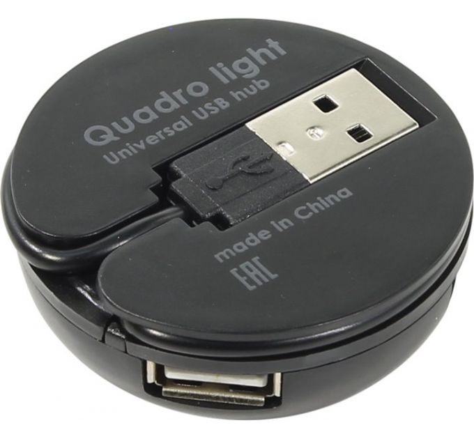 USB-хаб Defender Quadro Light, black