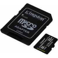 Карта памяти Kingston 32Gb MicroSDHC SecureDigital Class 10 UHS-I, SD adapter