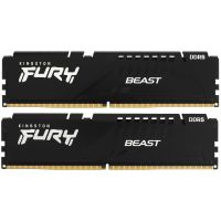 Оперативная память Kingston Fury Beast, DDR5, 32GB (2x16GB), 5600MHz, CL36, DIMM, с радиаторами, RGB