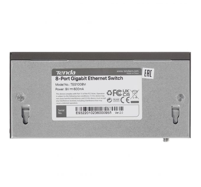 Коммутатор Tenda TEG1008М 8-портовый настольный GE без управления