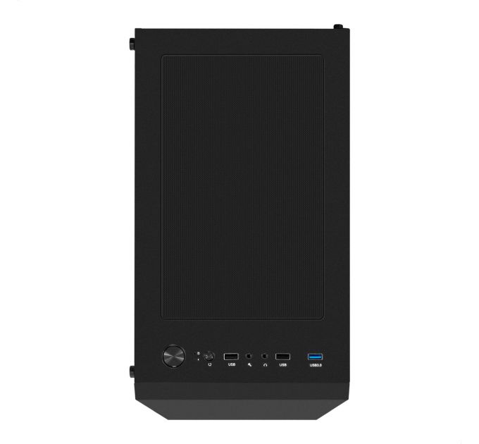 Корпус Miditower ExeGate EVO-8227 (ATX, без БП, 2*USB+1*USB3.0+HD Audio, черный, 3 вент. с RGB подсв