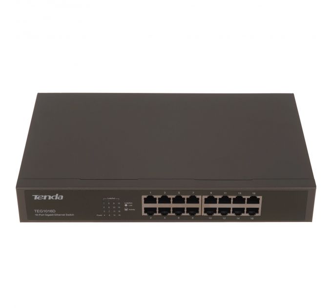 Коммутатор TENDA TEG1016D 16-Port 10/100/1000 Gigabit Switch