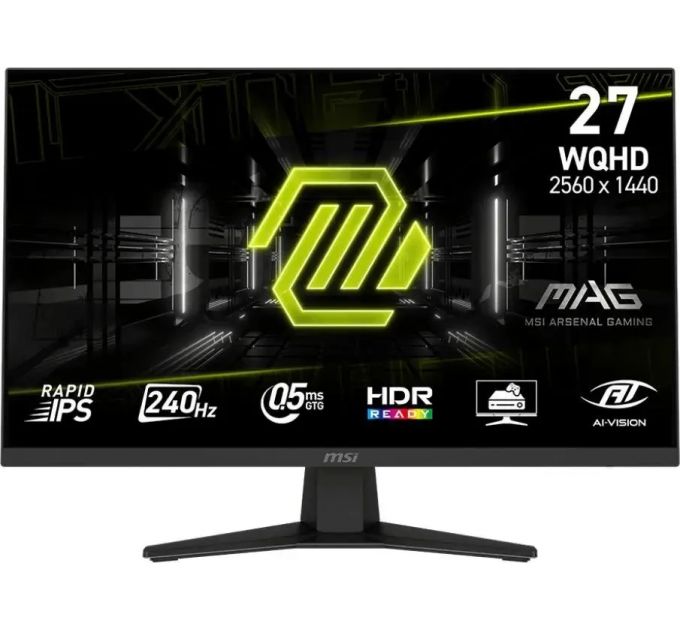 Монитор 27" MSI MAG 274QF X24 IPS 2560x1440, 240 Гц, 0.5 мс, 16:9, 250 кд/м², 2xHDMI 2.0b, DP 1.4a, 