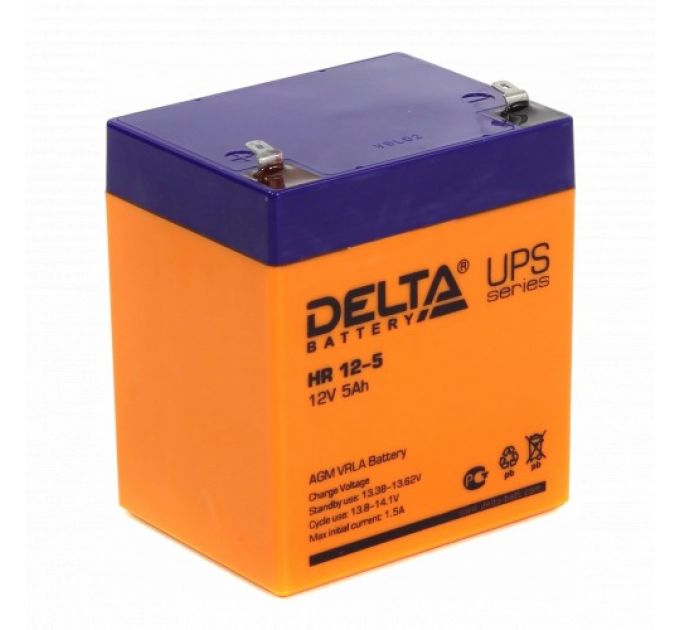 Сменные аккумуляторы АКБ для ИБП Delta Battery HR 12-5 12V5Ah (12 В)
