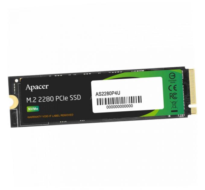 Внутренний жесткий диск Apacer AS2280P4U AP512GAS2280P4U-1 (SSD (твердотельные), 512 ГБ, M.2, NVMe)