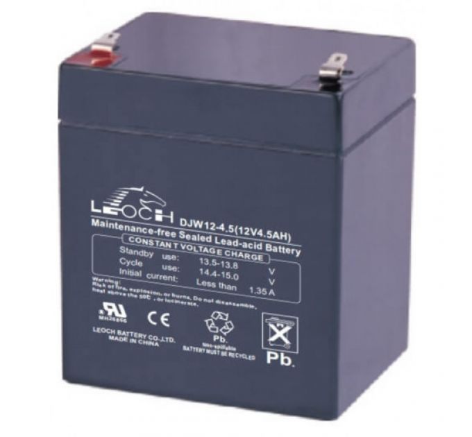 Сменные аккумуляторы АКБ для ИБП Leoch батарея DJW12-4.5 12В 4.5 Ач (12 В)