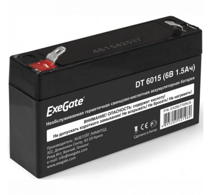 Сменные аккумуляторы АКБ для ИБП ExeGate DT 6015 EX285770RUS (6 В)