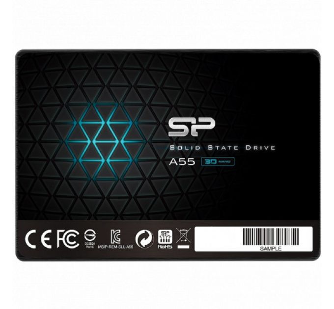 Внутренний жесткий диск Silicon Power SP001TBSS3A55S25 (SSD (твердотельные), 1 ТБ, 2.5 дюйма, SATA)