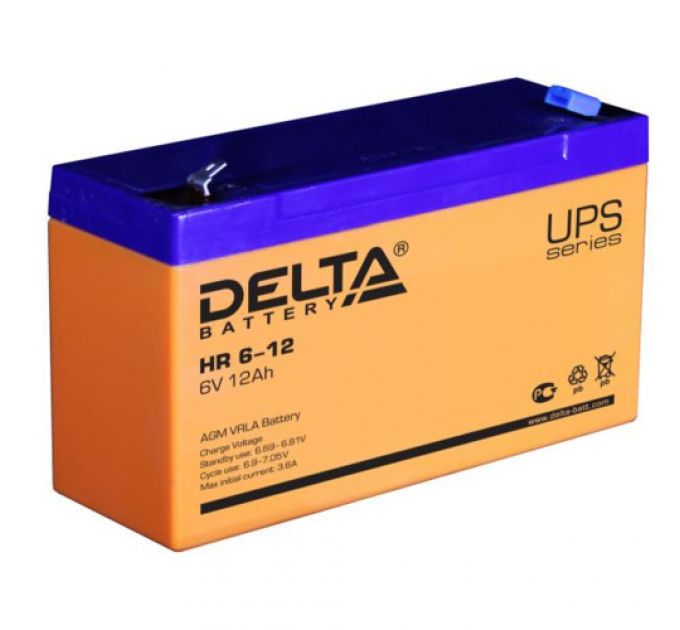 Сменные аккумуляторы АКБ для ИБП Delta Battery HR 6-12 (6 В)