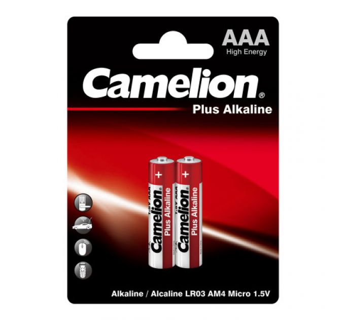 Батарейка CAMELION LR03-BP2 Plus Alkaline
