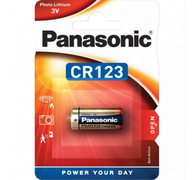 Батарейка Panasonic Lithium Power CR123