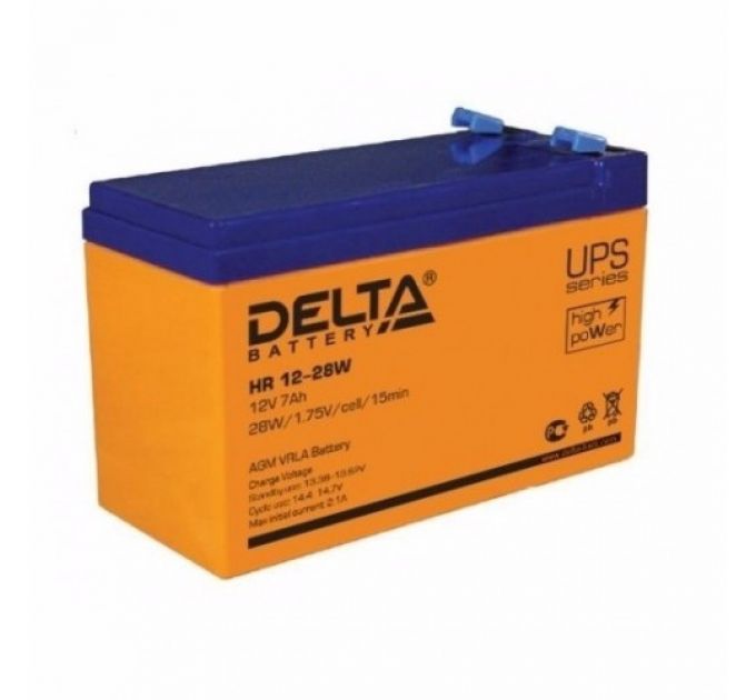 Сменные аккумуляторы АКБ для ИБП Delta Battery HR 12-28W 12V7Ah HR 12-28 W (12 В)