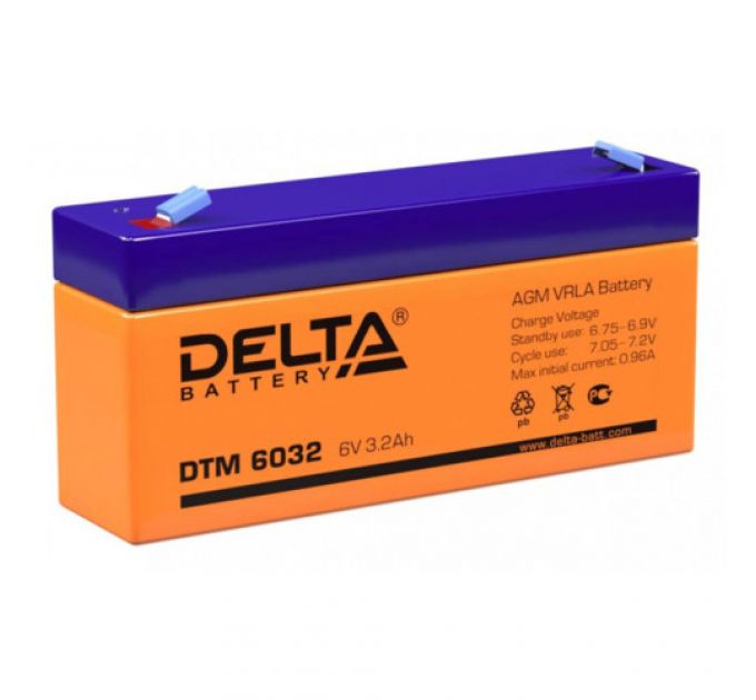 Сменные аккумуляторы АКБ для ИБП Delta Battery DTM 6032 (6 В)