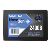 Внутренний жесткий диск Qumo Novation 3D Q3DT-240GAEN OEM (SSD (твердотельные), 240 ГБ, 2.5 дюйма, SATA)