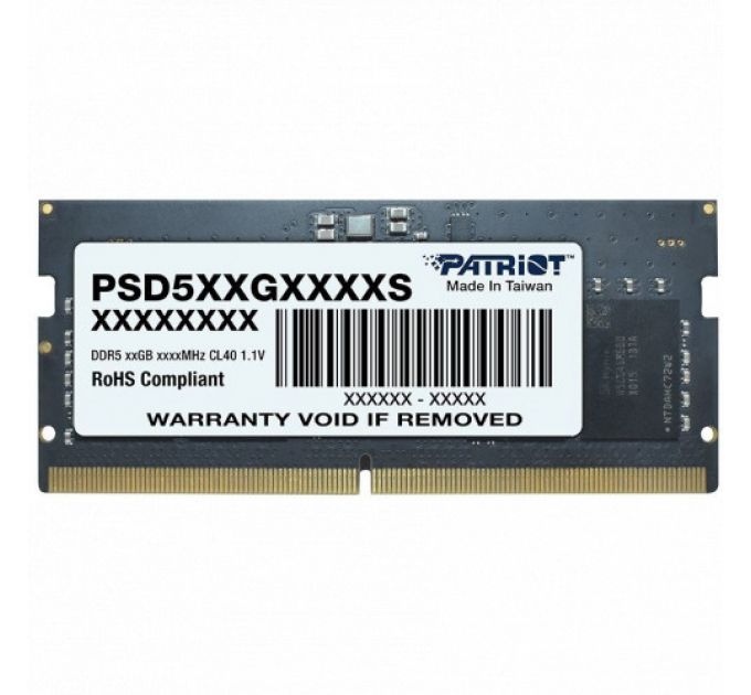 ОЗУ Patriot 32Gb PSD532G48002S (SO-DIMM, DDR5, 32 Гб, 4800 МГц)