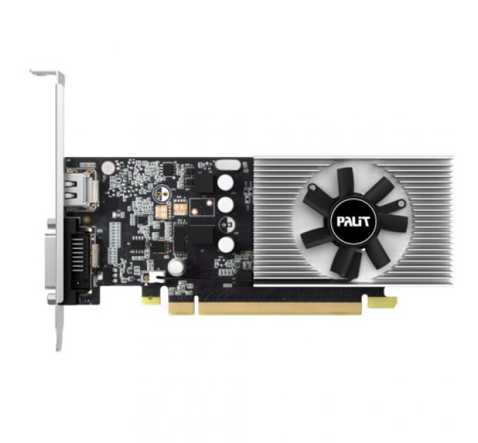 Видеокарта PCI-E Palit GeForce GT 1030 (NEC103000646-1082F) 2GB GDDR4 64bit 1151/2100MHz DVI-D(HDCP)/HDMI RTL