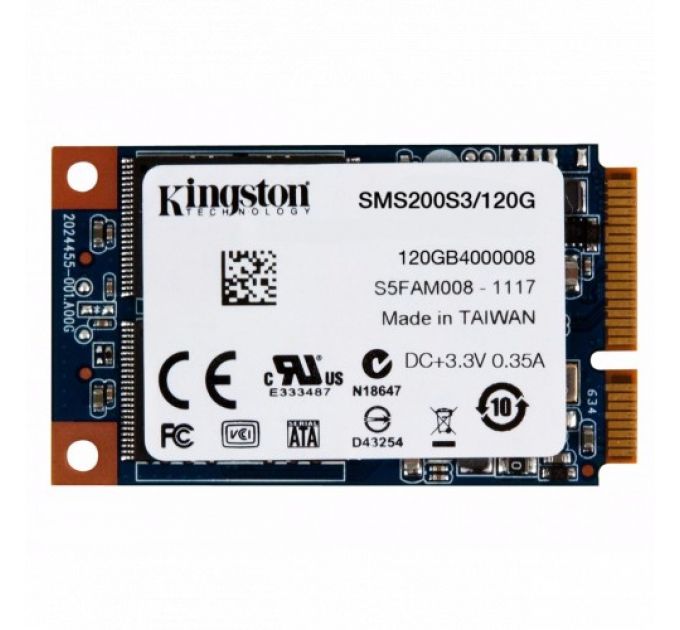 Внутренний жесткий диск Kingston SMS200 SMS200S3/120G (SSD (твердотельные), 120 ГБ, M.2, SATA)