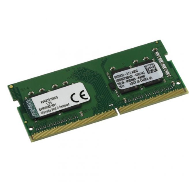 ОЗУ Kingston DDR4 8GB (PC4-17000) 2133MHz KVR21S15S8/8 (SO-DIMM, DDR4, 8 Гб, 2133 МГц)