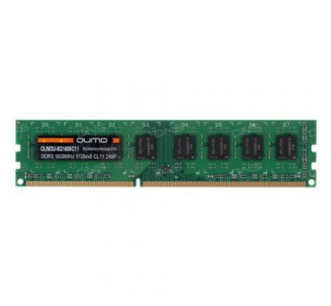 ОЗУ Qumo DDR3 DIMM 8GB QUM3U-8G1600C11L (DIMM, DDR3, 8 Гб, 1600 МГц)