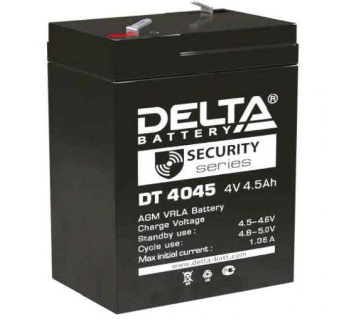 Сменные аккумуляторы АКБ для ИБП Delta Battery DT 4045 DT 4045 (47мм) (4 В)