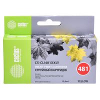 Картридж струйный Cactus CS-CLI481XXLY желтый (12мл) для Canon Pixma TR7540/TR8540/TS6140/TS8140
