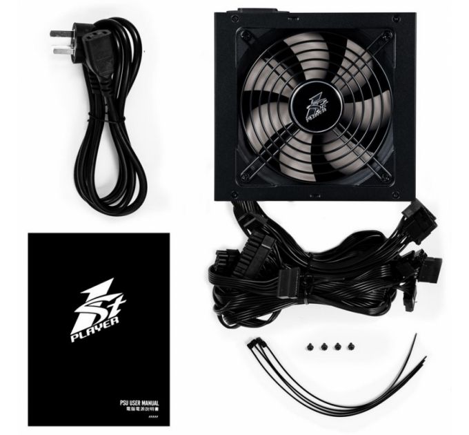 Блок питания ATX 1STPLAYER DK PREMIUM 7.0 PS-700AX 700W, APFC, 80PLUS BRONZE, 120mm fan