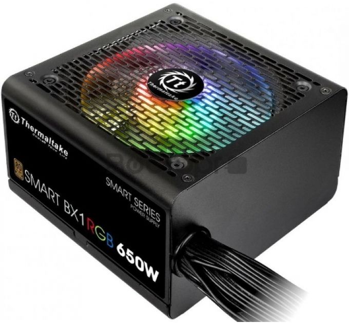 Блок питания ATX Thermaltake Smart BX1 RGB 650W (230V) PS-SPR-0650NHSABE-1 650W v 2.4, A.PFC, EPS v.2.92, 80+ Bronze, вентилятор 120мм, non-modular
