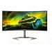 Монитор Philips LCD 34''  3440x1440(UWQHD) VA, Curved, nonGLARE, Нет, 165 Гц, 300cd/m2, H178°/V178°, 3000:1, 16,7 миллионов цветов, 4ms, 2xHDMI, 2xDP, USB-Hub, Height adj, Swivel, Speakers, 2Y, Black