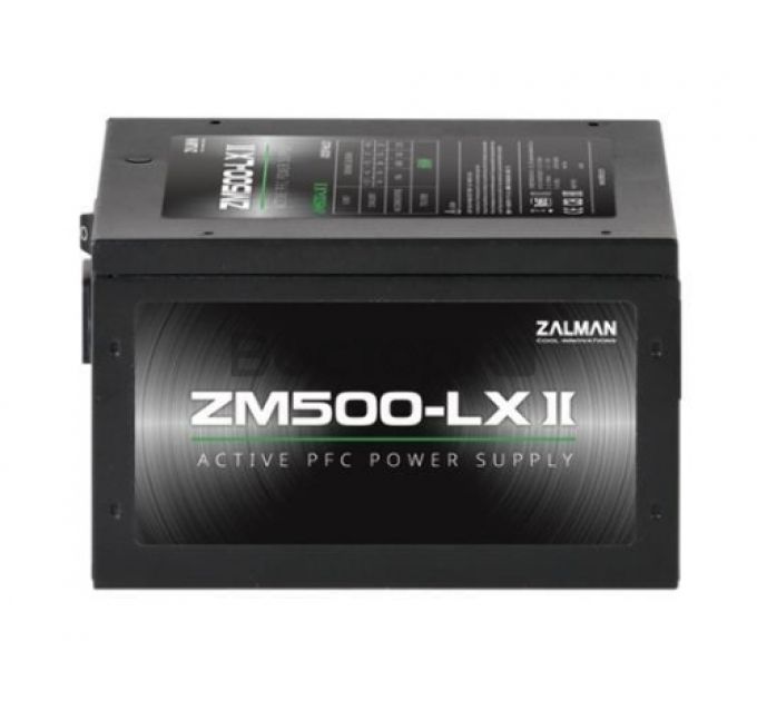 Блок питания ATX Zalman ZM500-LXII 500W, APFC, fan 120mm, Retail