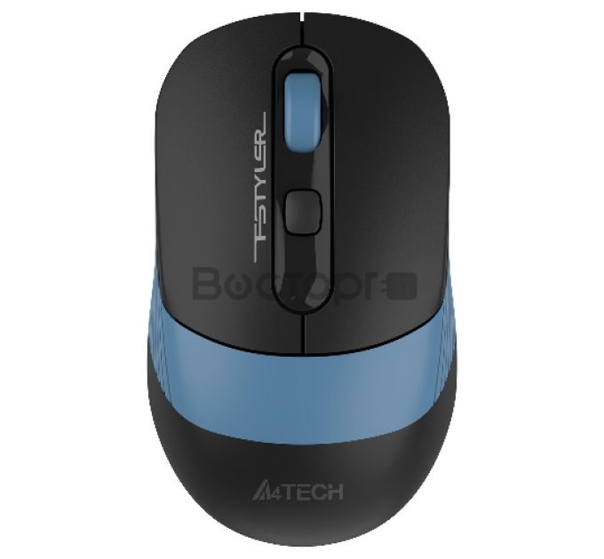 Мышь A4Tech Fstyler FB10C черный/синий оптическая (2400dpi) беспроводная BT/Radio USB (4but)