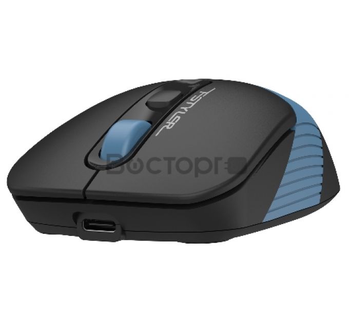 Мышь A4Tech Fstyler FB10C черный/синий оптическая (2400dpi) беспроводная BT/Radio USB (4but)