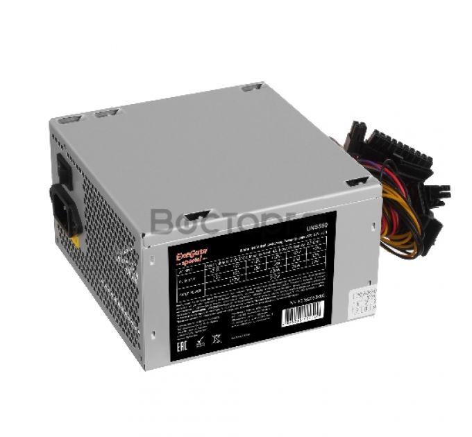 Блок питания 550W ExeGate Special UNS550, ATX, PC, 12cm fan, 24p+4p, 6/8p PCI-E, 3*SATA, 2*IDE, FDD + кабель 220V в комплекте