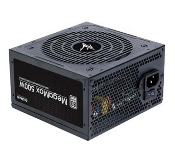 Блок питания ATX Zalman ZM500-TXII 500W, ATX12V v2.31, APFC, 12cm Fan, 80+ 230V EU, Retail