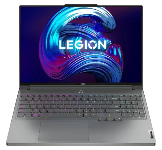 Ноутбук Lenovo Legion 7 16IAX7 16"(2560x1600 IPS)/Intel Core i7 12800HX(2Ghz)/32768Mb/2048SSD/noDVD/GeForce RTX3070Ti/2.53kg/storm grey/Win11H+300W